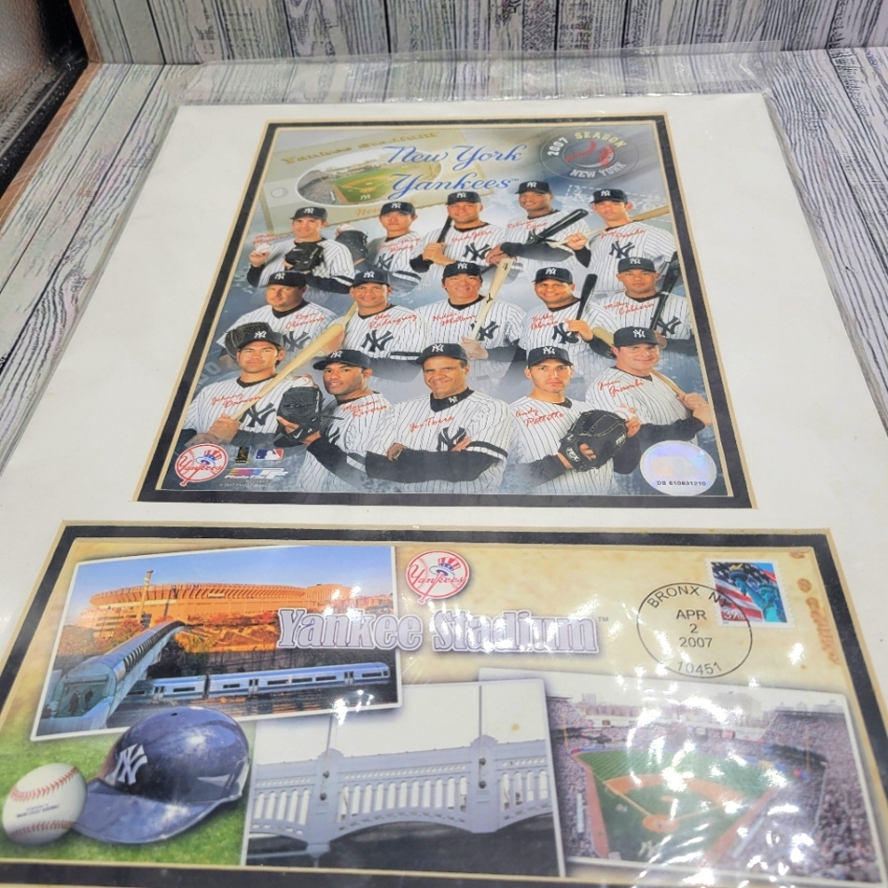 New York Yankees - 2007 season matted art.